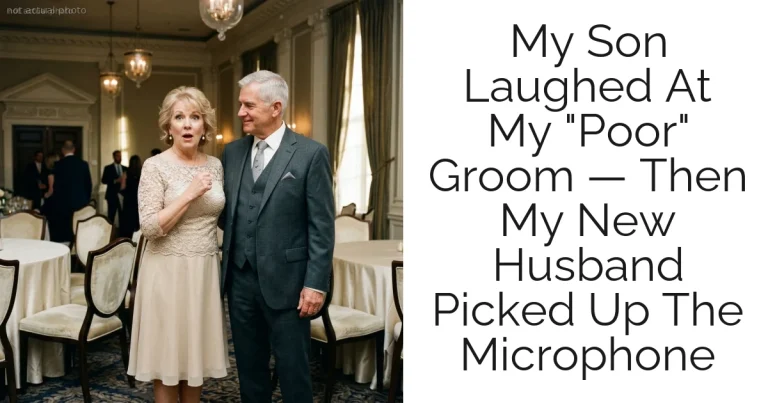 My Son Laughed At My "Poor" Groom — Then My New Husband Picked Up The Microphone