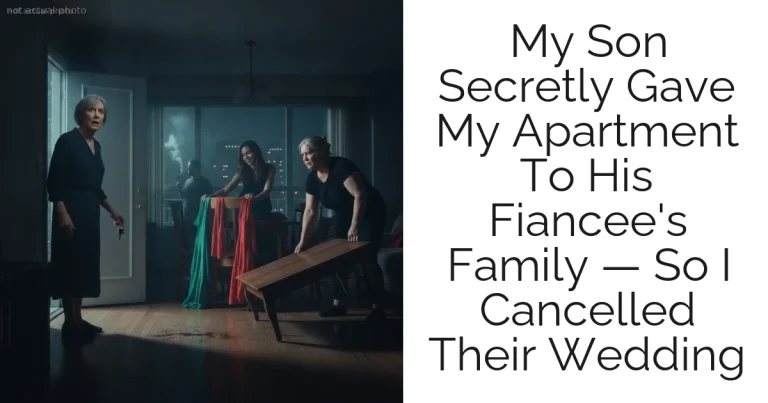 My Son Secretly Gave My Apartment To His Fiancee's Family — So I Cancelled Their Wedding