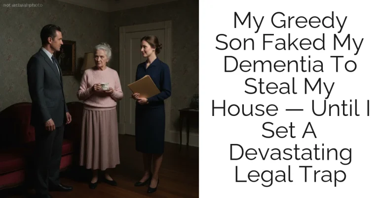 My Greedy Son Faked My Dementia To Steal My House — Until I Set A Devastating Legal Trap