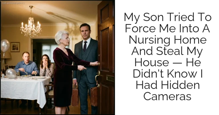 My Son Tried To Force Me Into A Nursing Home And Steal My House — He Didn't Know I Had Hidden Cameras