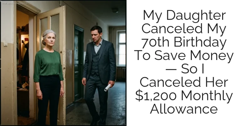 My Daughter Canceled My 70th Birthday To Save Money — So I Canceled Her $1,200 Monthly Allowance