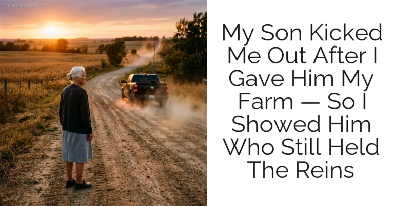 My Son Kicked Me Out After I Gave Him My Farm — So I Showed Him Who Still Held The Reins