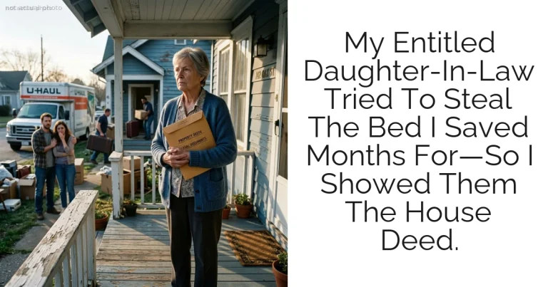 My Entitled Daughter-In-Law Tried To Steal The Bed I Saved Months For—So I Showed Them The House Deed.