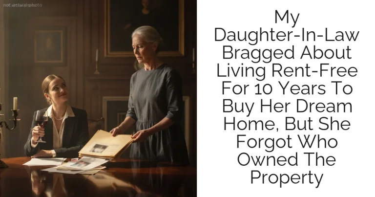 My Daughter-In-Law Bragged About Living Rent-Free For 10 Years To Buy Her Dream Home, But She Forgot Who Owned The Property