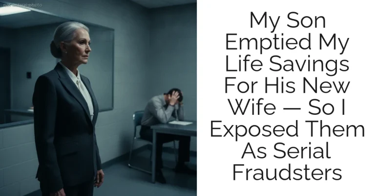 My Son Emptied My Life Savings For His New Wife — So I Exposed Them As Serial Fraudsters
