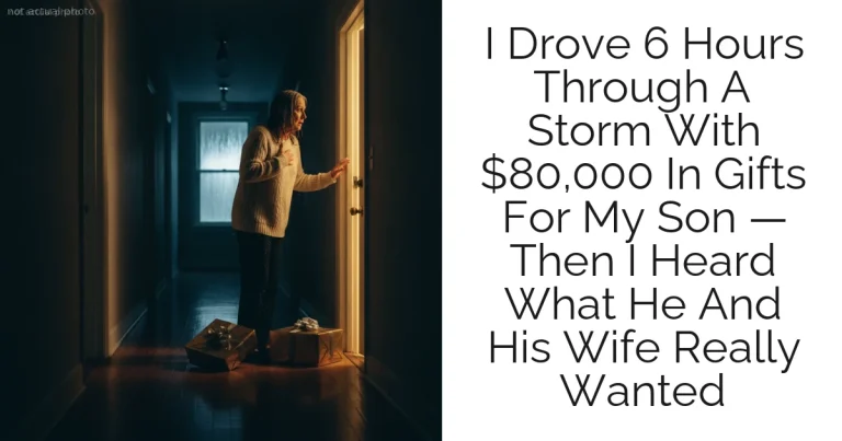 I Drove 6 Hours Through A Storm With $80,000 In Gifts For My Son — Then I Heard What He And His Wife Really Wanted