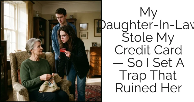 My Daughter-In-Law Stole My Credit Card — So I Set A Trap That Ruined Her