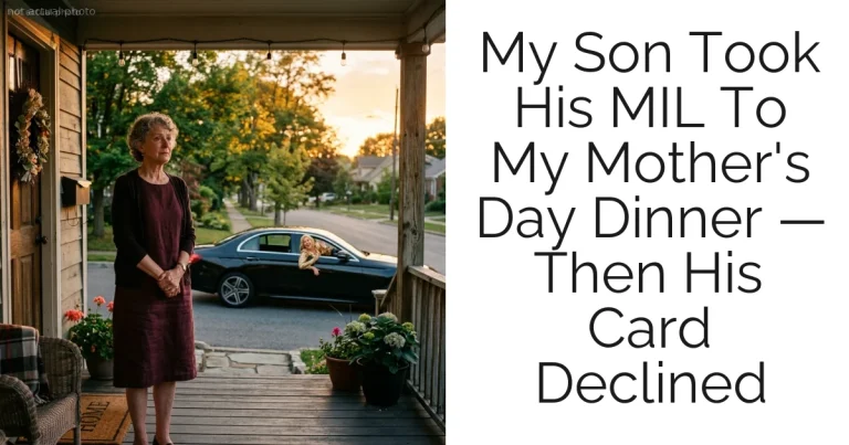 My Son Took His MIL To My Mother's Day Dinner — Then His Card Declined
