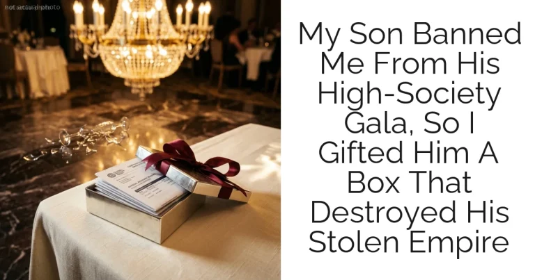 My Son Banned Me From His High-Society Gala, So I Gifted Him A Box That Destroyed His Stolen Empire