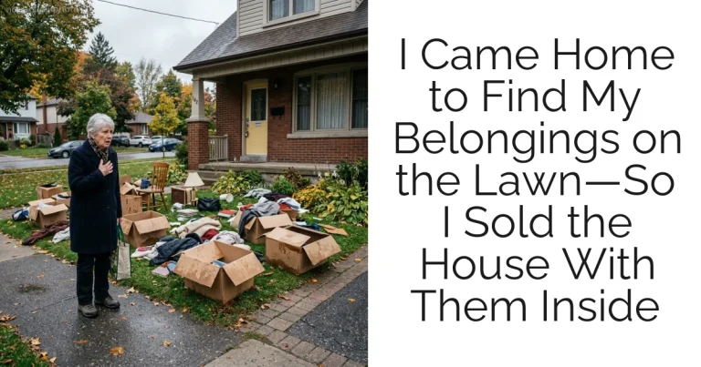 I Came Home to Find My Belongings on the Lawn—So I Sold the House With Them Inside