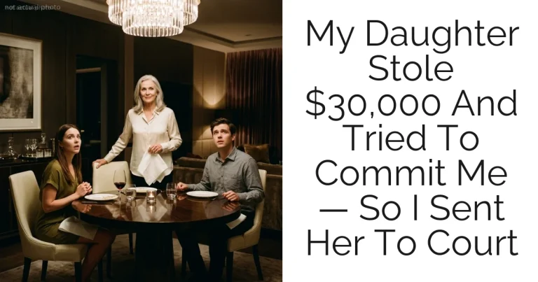 My Daughter Stole $30,000 And Tried To Commit Me — So I Sent Her To Court