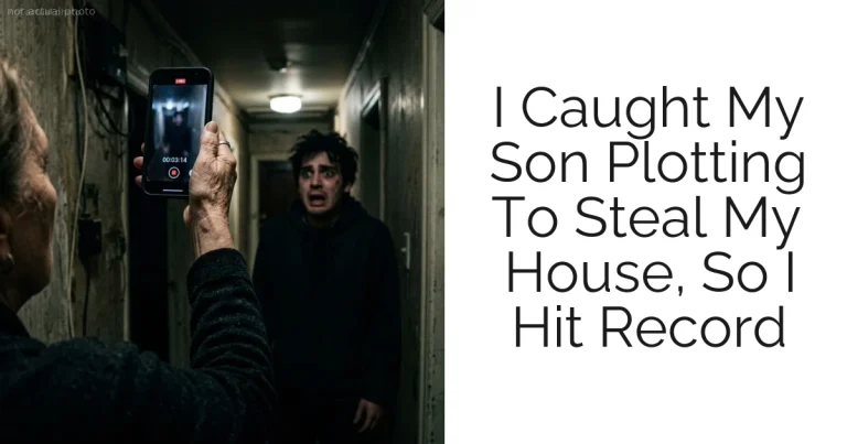 I Caught My Son Plotting To Steal My House, So I Hit Record