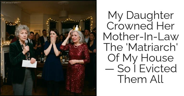 My Daughter Crowned Her Mother-In-Law The 'Matriarch' Of My House — So I Evicted Them All