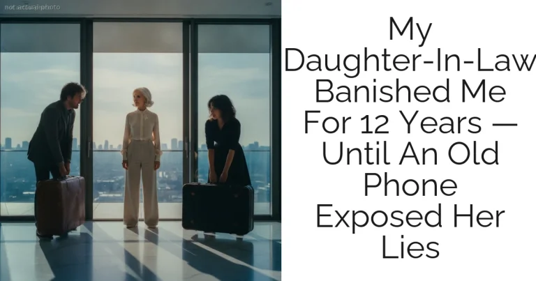 My Daughter-In-Law Banished Me For 12 Years — Until An Old Phone Exposed Her Lies