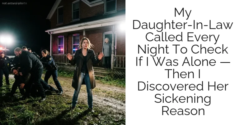 My Daughter-In-Law Called Every Night To Check If I Was Alone — Then I Discovered Her Sickening Reason