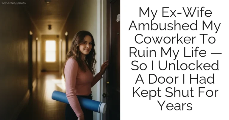 My Ex-Wife Ambushed My Coworker To Ruin My Life — So I Unlocked A Door I Had Kept Shut For Years