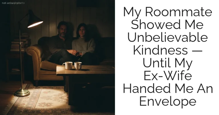 My Roommate Showed Me Unbelievable Kindness — Until My Ex-Wife Handed Me An Envelope
