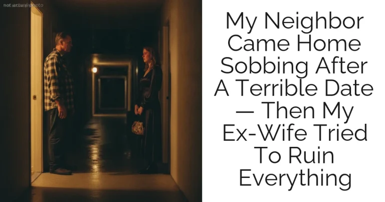 My Neighbor Came Home Sobbing After A Terrible Date — Then My Ex-Wife Tried To Ruin Everything