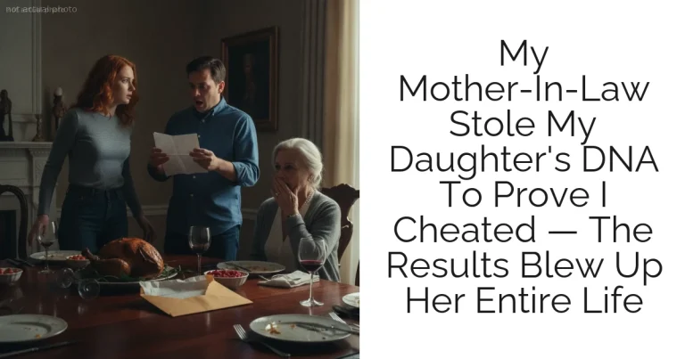 My Mother-In-Law Stole My Daughter's DNA To Prove I Cheated — The Results Blew Up Her Entire Life