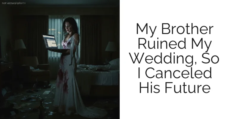 My Brother Ruined My Wedding, So I Canceled His Future