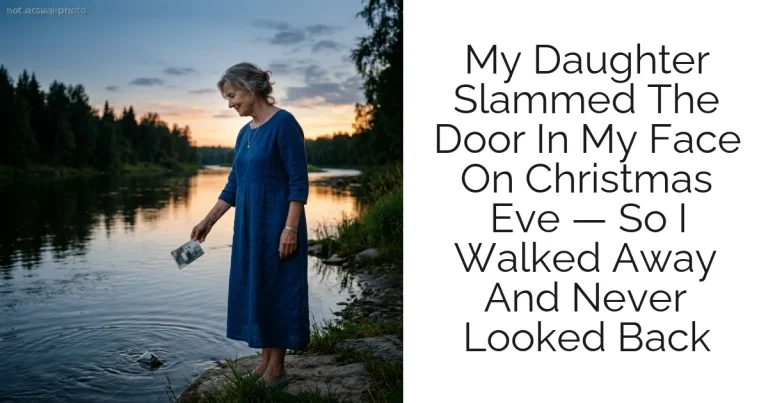 My Daughter Slammed The Door In My Face On Christmas Eve — So I Walked Away And Never Looked Back