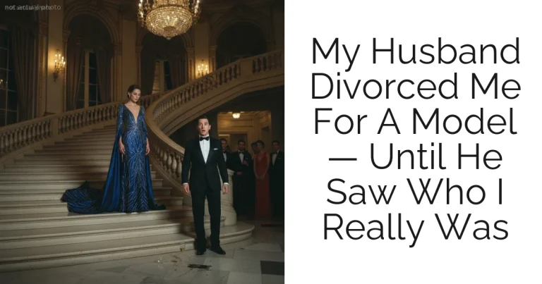 My Husband Divorced Me For A Model — Until He Saw Who I Really Was