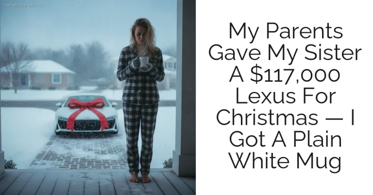 My Parents Gave My Sister A $117,000 Lexus For Christmas — I Got A Plain White Mug