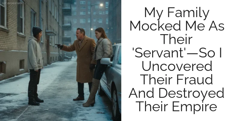My Family Mocked Me As Their 'Servant'—So I Uncovered Their Fraud And Destroyed Their Empire