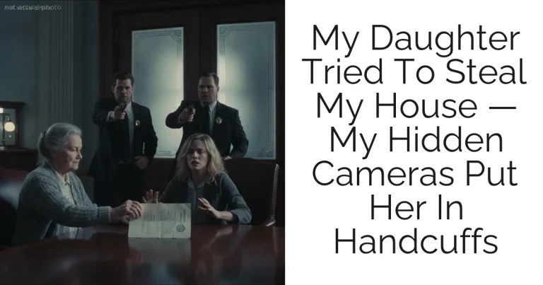 My Daughter Tried To Steal My House — My Hidden Cameras Put Her In Handcuffs