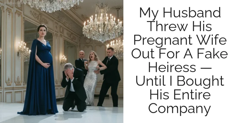 My Husband Threw His Pregnant Wife Out For A Fake Heiress — Until I Bought His Entire Company
