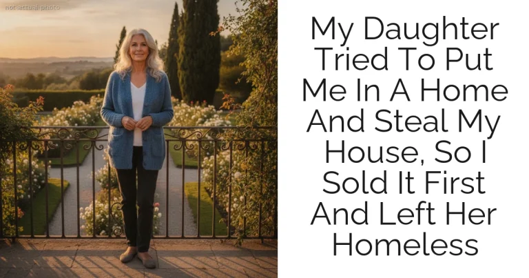My Daughter Tried To Put Me In A Home And Steal My House, So I Sold It First And Left Her Homeless