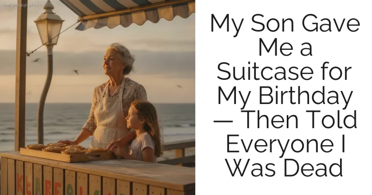 My Son Gave Me a Suitcase for My Birthday — Then Told Everyone I Was Dead