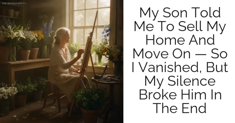 My Son Told Me To Sell My Home And Move On — So I Vanished, But My Silence Broke Him In The End