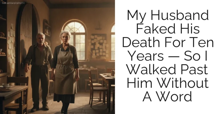 My Husband Faked His Death For Ten Years — So I Walked Past Him Without A Word