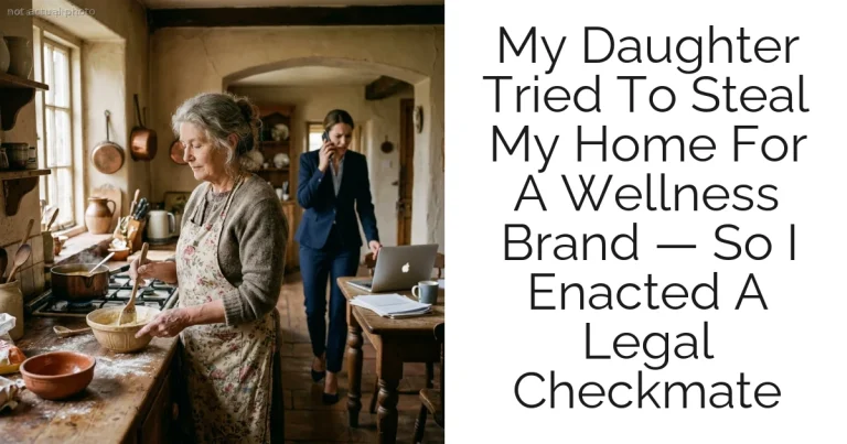 My Daughter Tried To Steal My Home For A Wellness Brand — So I Enacted A Legal Checkmate