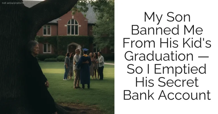 My Son Banned Me From His Kid's Graduation — So I Emptied His Secret Bank Account