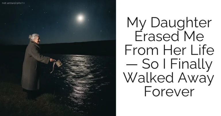 My Daughter Erased Me From Her Life — So I Finally Walked Away Forever