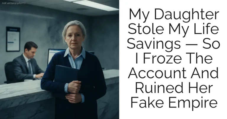 My Daughter Stole My Life Savings — So I Froze The Account And Ruined Her Fake Empire