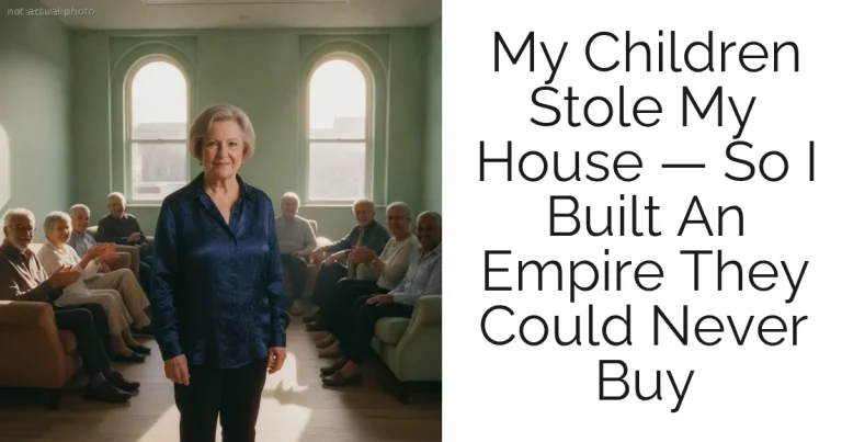 My Children Stole My House — So I Built An Empire They Could Never Buy