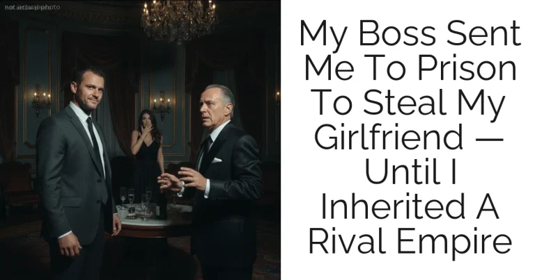 My Boss Sent Me To Prison To Steal My Girlfriend — Until I Inherited A Rival Empire