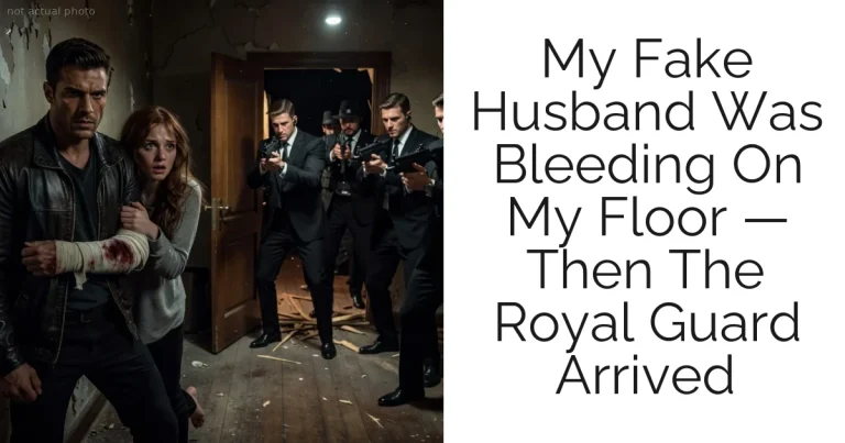 My Fake Husband Was Bleeding On My Floor — Then The Royal Guard Arrived