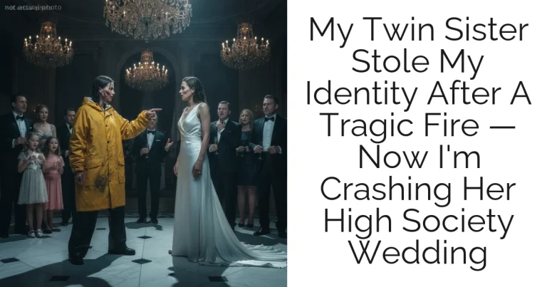My Twin Sister Stole My Identity After A Tragic Fire — Now I'm Crashing Her High Society Wedding