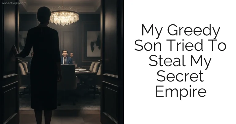 My Greedy Son Tried To Steal My Secret Empire