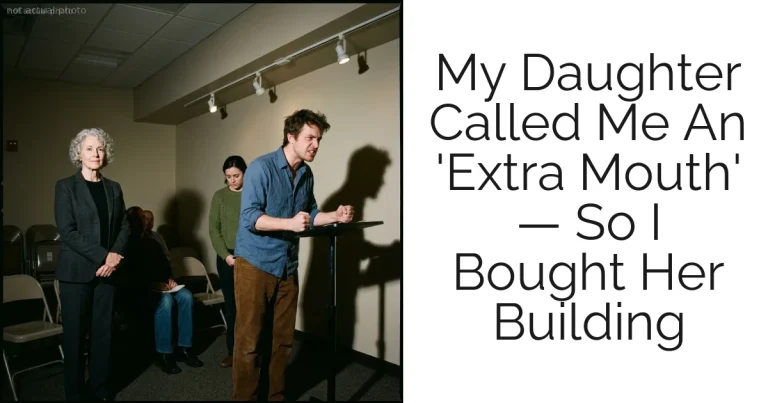 My Daughter Called Me An 'Extra Mouth' — So I Bought Her Building
