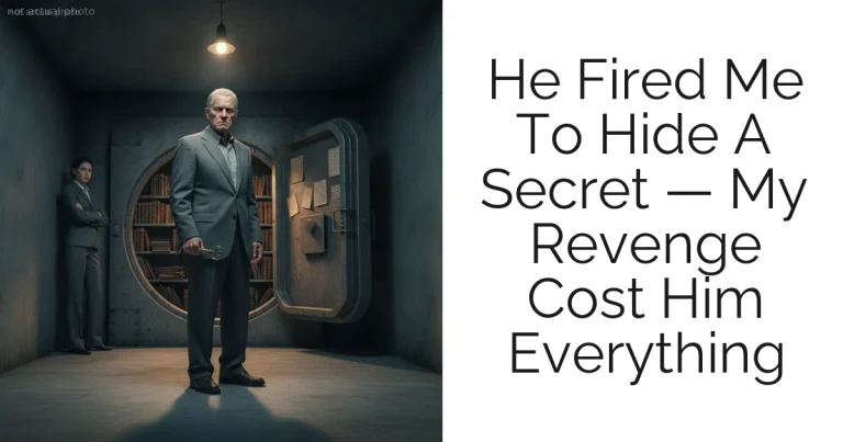 He Fired Me To Hide A Secret — My Revenge Cost Him Everything