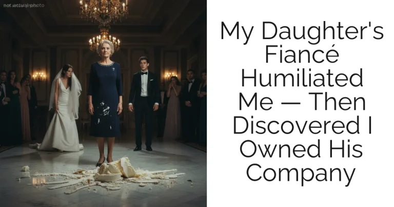 My Daughter's Fiancé Humiliated Me — Then Discovered I Owned His Company