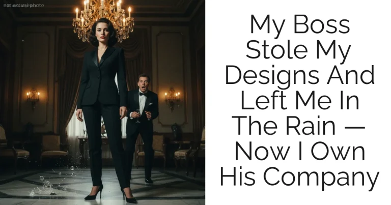 My Boss Stole My Designs And Left Me In The Rain — Now I Own His Company