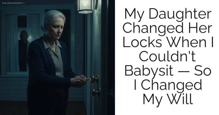 My Daughter Changed Her Locks When I Couldn't Babysit — So I Changed My Will