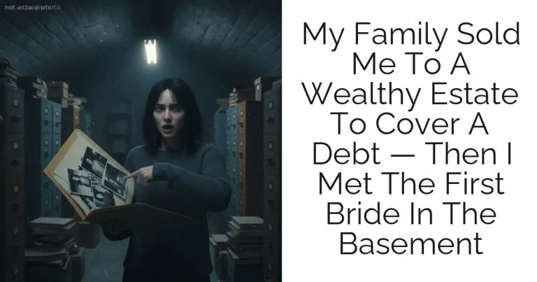 My Family Sold Me To A Wealthy Estate To Cover A Debt — Then I Met The First Bride In The Basement