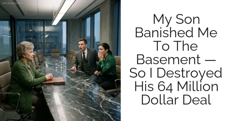My Son Banished Me To The Basement — So I Destroyed His 64 Million Dollar Deal